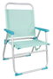 JugaToys Silla de playa de aluminio color aguamarina con asas