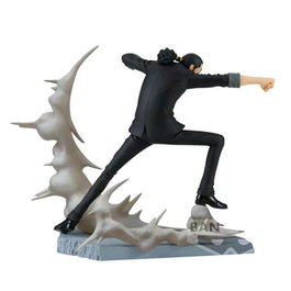 Banpresto BP89113P Figura One Piece Rob Lucci Senkozekkei - Figura de PVC pre-pintada de 10 cm con base para exposición
