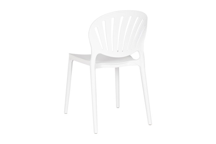 DKD Home Decor Silla PP Blanca Apilable