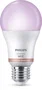 Philips 8720169170933 - Bombilla LED Inteligente WiZ, Wi-Fi/Bluetooth, A60 E27 8.5W (Equivalente 60W), Blanco Mate, RGB y Blanco Regulable (Cálido a Frío), Control por App y Voz