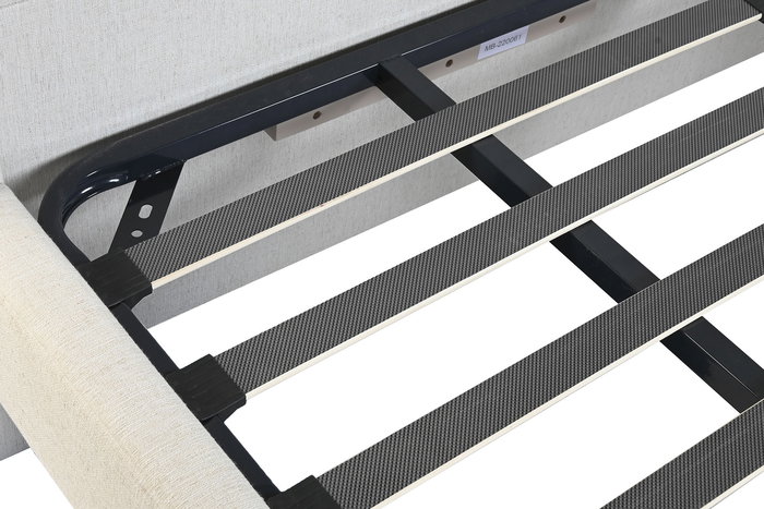 DKD Home Decor Cama Tradicional Gris Claro 223 x 135 x 196 cm