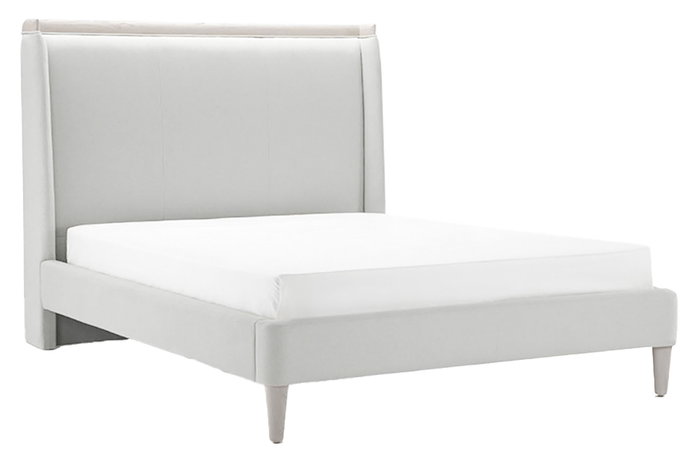 DKD Home Decor Cama Tradicional Gris Claro 223 x 135 x 196 cm