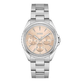 Boss Reloj Analógico Multifunción con Esfera Rosa