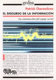 El discurso de la información, Patrick Charaudeau - GEDISA EDITORIAL