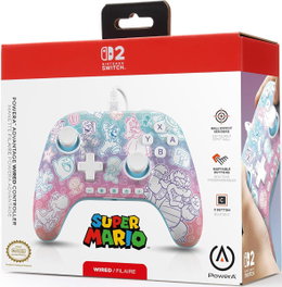 PowerA Advantage Wired Controller Mushroom Kingdom para Nintendo Switch 2