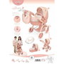 Decuevas Coche de Muñeca Tulipe 3 en 1 Plegable con Bolso