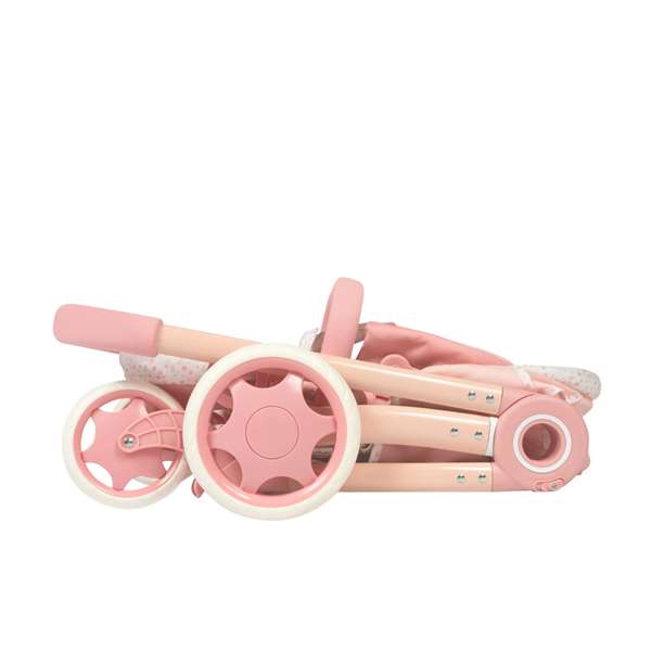 Decuevas Coche de Muñeca 3 en 1 Plegable Tulipe con Bolso para Muñecas de hasta 48 cm, 41x62x70 cm, Metal y Plástico