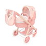 Decuevas Coche de Muñeca 3 en 1 Plegable Tulipe con Bolso para Muñecas de hasta 48 cm, 41x62x70 cm, Metal y Plástico