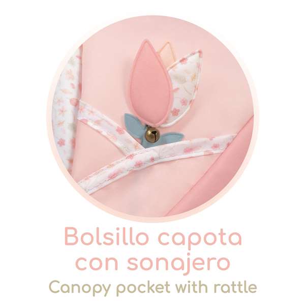 Decuevas Coche de Muñeca 3x1 Plegable con Bolso para Muñecas hasta 48 cm - Dimensiones 41x62x70 cm