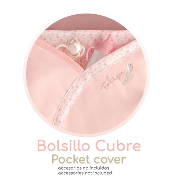 Decuevas Coche de Muñeca 3x1 Plegable con Bolso para Muñecas hasta 48 cm - Dimensiones 41x62x70 cm