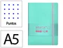 Antartik Cuaderno Tapa Blanda A5 Hojas Puntos Rosa y Turquesa 80 Hojas 80 gr FSC