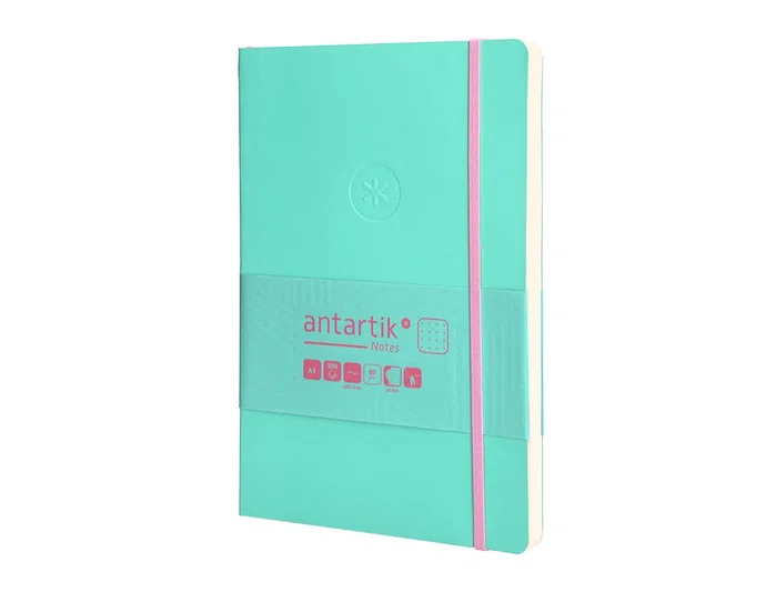 Antartik Cuaderno Tapa Blanda A5 Hojas Puntos Rosa y Turquesa 80 Hojas 80 gr FSC Antartik Cuaderno Tapa Blanda A5 Hojas Puntos Rosa y Turquesa 80 Hojas 80 gr FSC