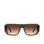 Hawkers HELL #Green Terracota - Gafas de sol aviador unisex, montura de acetato, lentes 50 mm