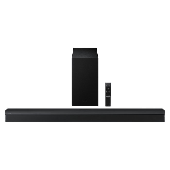 Samsung HW-B750F Soundbar 5.1 Canales 400W con Subwoofer, DTS Virtual:X, Dolby Digital, Bluetooth, Negro – Incluye Montaje Pared y Mando