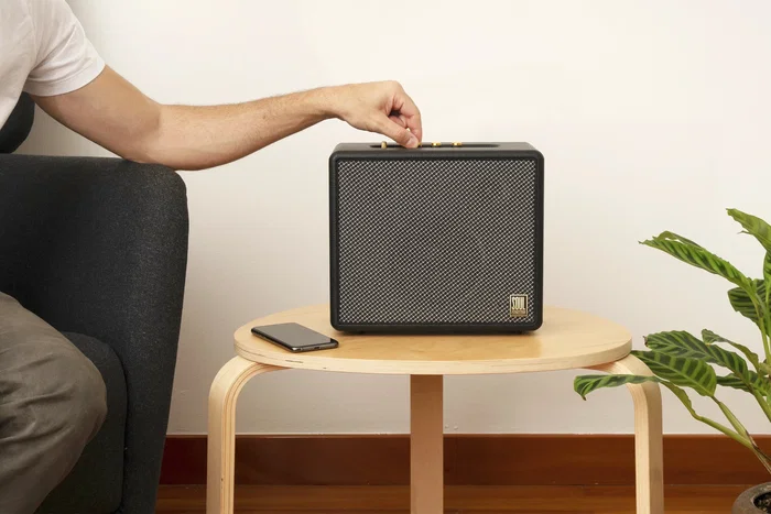 Fonestar Altavoz SOUL-HOME-N Bluetooth 5.3 80W 2.1 con Función TWS, Conectividad Jack y RCA, Caja Madera MDF, Color Negro