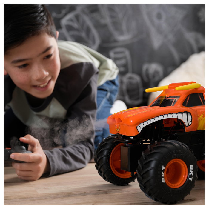 Spin Master Monster Jam El Toro Loco Camión Monstruo RC Efectos Humo Escala 1:15 para Niños 4 Años Monster Truck Juguete