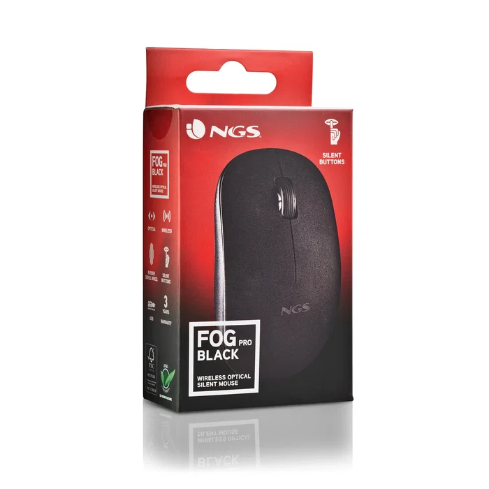 NGS Fog Pro Ratón Inalámbrico Óptico Negro NGS Fog Pro Ratón Inalámbrico Óptico Negro