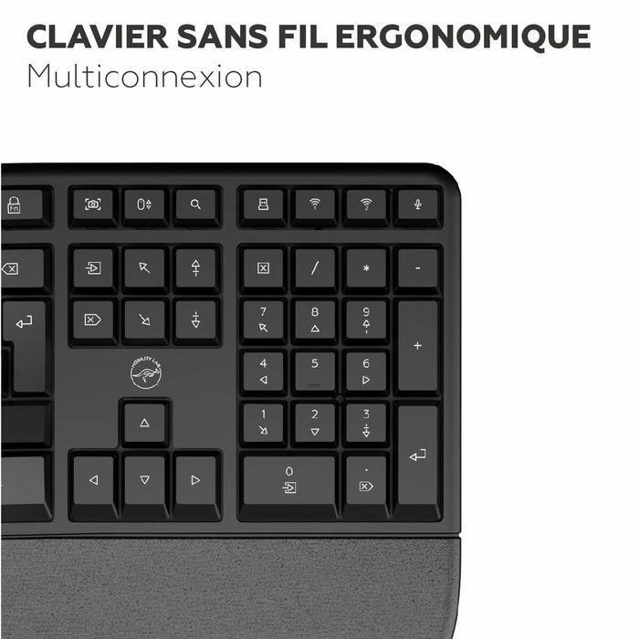 Teclado Mobility Lab Azerty Francés Negro