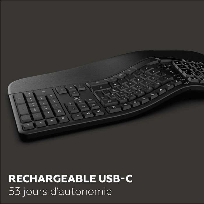 Teclado Mobility Lab Azerty Francés Negro