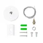 Kit de Suspensión para Carril Monofásico Blanco 1 Metro HO-SUS-M-B