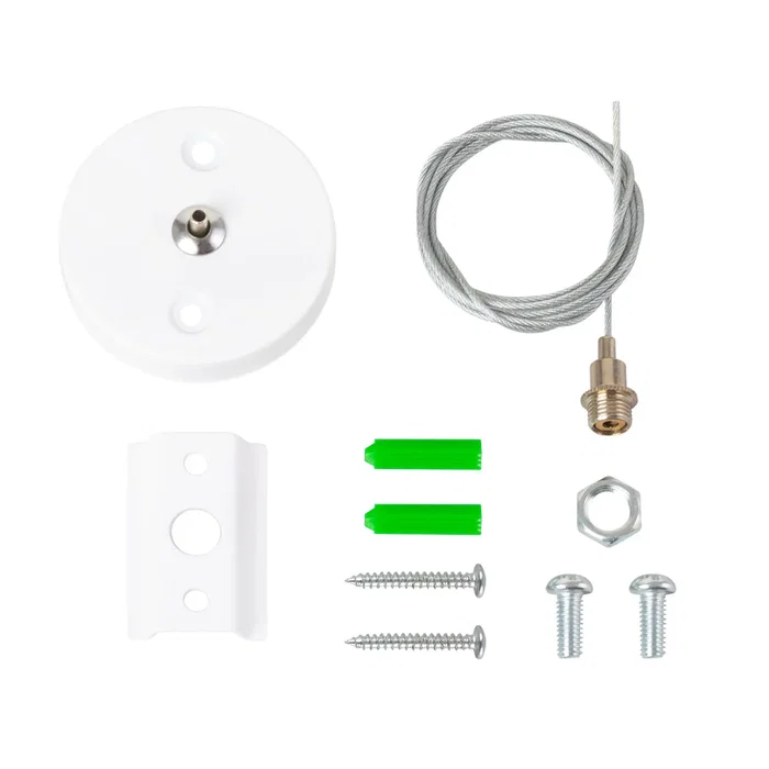 Kit de Suspensión para Carril Monofásico Blanco 1 Metro HO-SUS-M-B