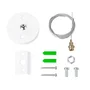 Kit de Suspensión para Carril Monofásico Blanco 1 Metro HO-SUS-M-B