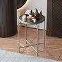 Hanah Home Mesa de Centro SHB-007-C Metal Gris 46x56x46 cm
