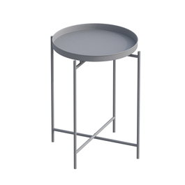 Hanah Home Mesa de Centro SHB-007-C Metal Gris 46x56x46 cm