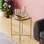 Hanah Home Mesa de Centro SHB-007-C Metal Gris 46x56x46 cm