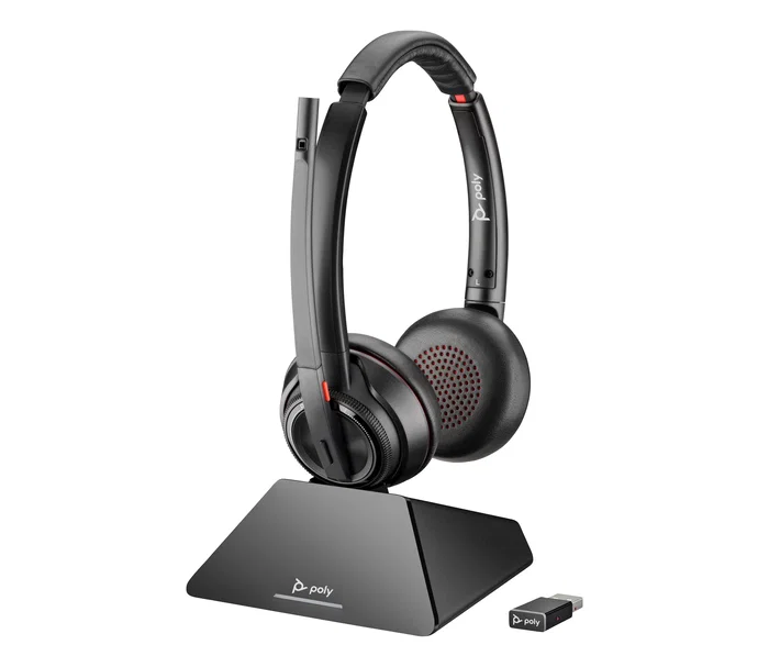 HP Poly Savi 8220 UC Auriculares Inalámbricos DECT con Certificación Microsoft Teams, 1880-1900 MHz, USB-A, Negro HP Poly Savi 8220 UC Auriculares Inalámbricos DECT con Certificación Microsoft Teams, 1880-1900 MHz, USB-A, Negro