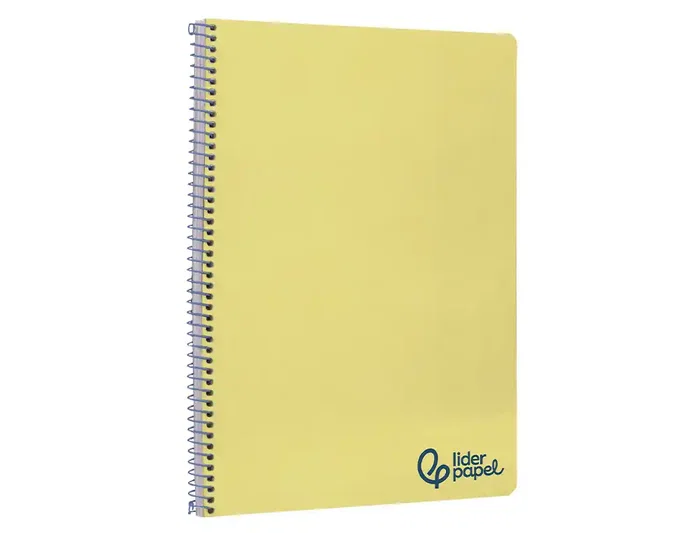 Liderpapel Cuaderno Espiral A4 Wonder Amarillo 80 Hojas 90g/m²