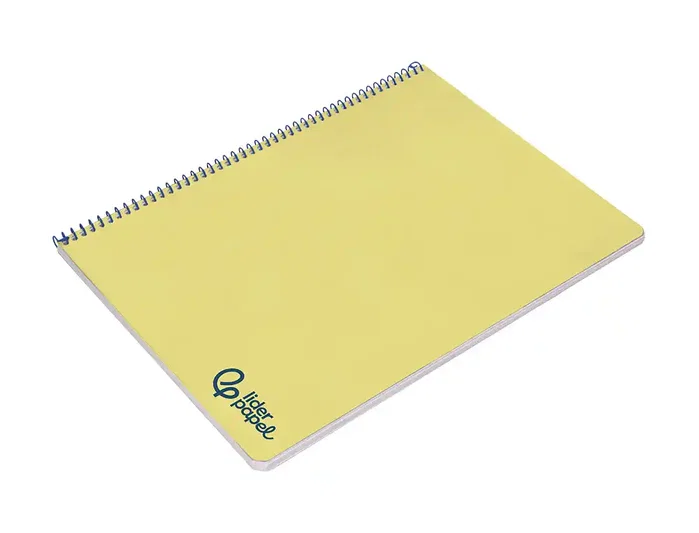 Liderpapel Cuaderno Espiral A4 Wonder Amarillo 80 Hojas 90g/m²