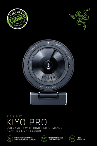 RAZER Razer Kiyo Pro Webcam Full HD 1080p 2.1 MP USB Negro RAZER Razer Kiyo Pro Webcam Full HD 1080p 2.1 MP USB Negro