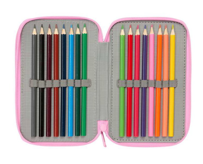 Safta Plumier Triple 37 Pcs Frozen 12,5x19,5x5,5cm