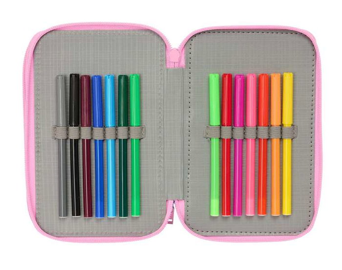 Safta Plumier Triple 37 Pcs Frozen 12,5x19,5x5,5cm