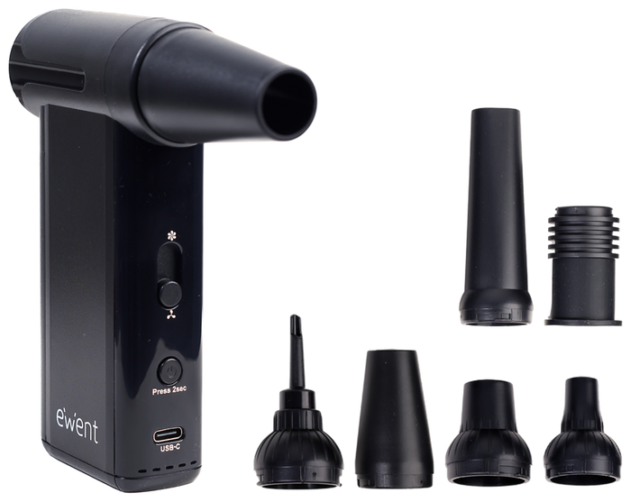 EWENT EW5681 Turbo Jet 3 en 1: Plumero, Inflador y Vaciador de Aire de 130.000 RPM EWENT EW5681 Turbo Jet 3 en 1: Plumero, Inflador y Vaciador de Aire de 130.000 RPM