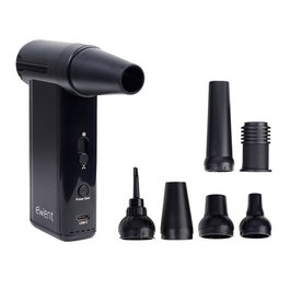 EWENT EW5681 Inflador Vaciador de Aire Eléctrico Recargable, 8 Velocidades 130000 RPM, Batería 5000mAh, 6 Accesorios, para PC, Teclado, Coche y Hogar