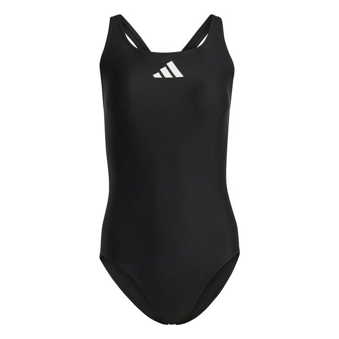 Bañador Mujer Adidas 3 Bars Negro 13-14 Años Bañador Mujer Adidas 3 Bars Negro 13-14 Años