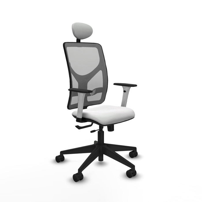 PIQUERAS Y CRESPO Silla de oficina Motilla con mecanismo Sincro/Traslack, Blanco y Gris PIQUERAS Y CRESPO Silla de oficina Motilla con mecanismo Sincro/Traslack, Blanco y Gris