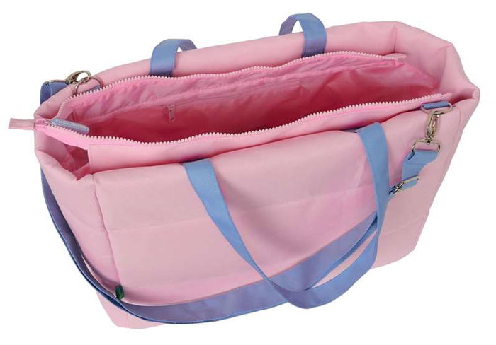 Bolso Benetton Pink Rosa 40 x 31 x 17 cm