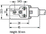 MURRELEKTRONIK Cable de conexión BI 3 pines hembra 24VDC 4A 3m