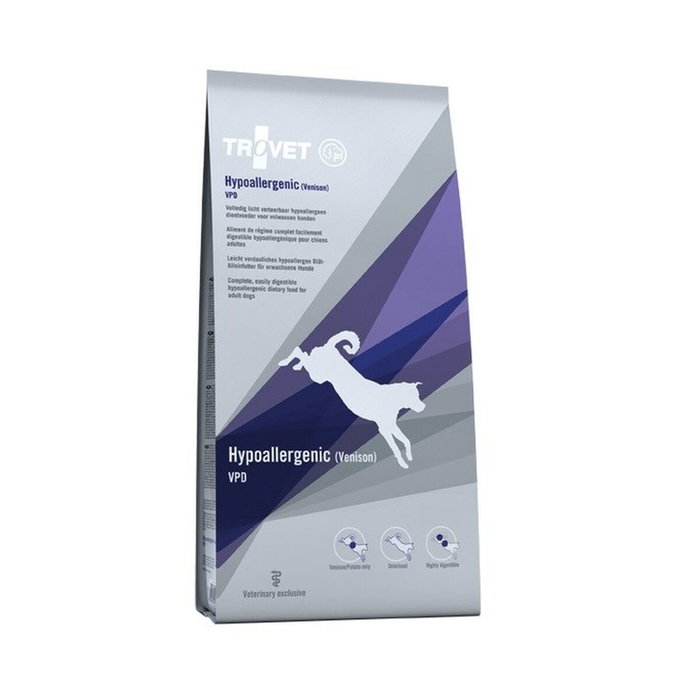 Trovet Alimento Seco Hypoallergenic VPD con Venado 10kg