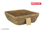Privilege Cesta Cónica de Mimbre Cuadrada Korne - 27 cm x II cm x 9 cm para Decoración y Organización (12 Unidades)