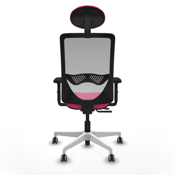 PIQUERAS Y CRESPO Silla de oficina Zulema Rosa y Gris PIQUERAS Y CRESPO Silla de oficina Zulema Rosa y Gris