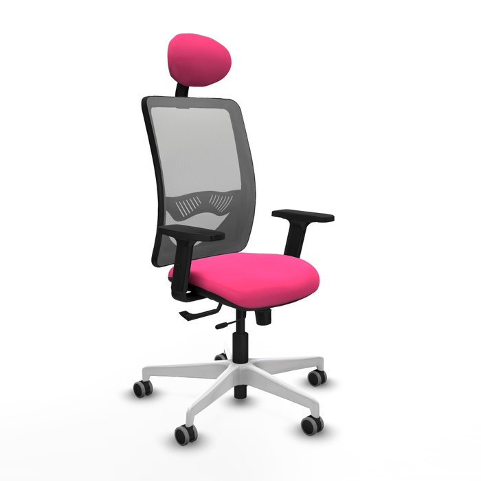 PIQUERAS Y CRESPO Silla de oficina Zulema Rosa y Gris PIQUERAS Y CRESPO Silla de oficina Zulema Rosa y Gris