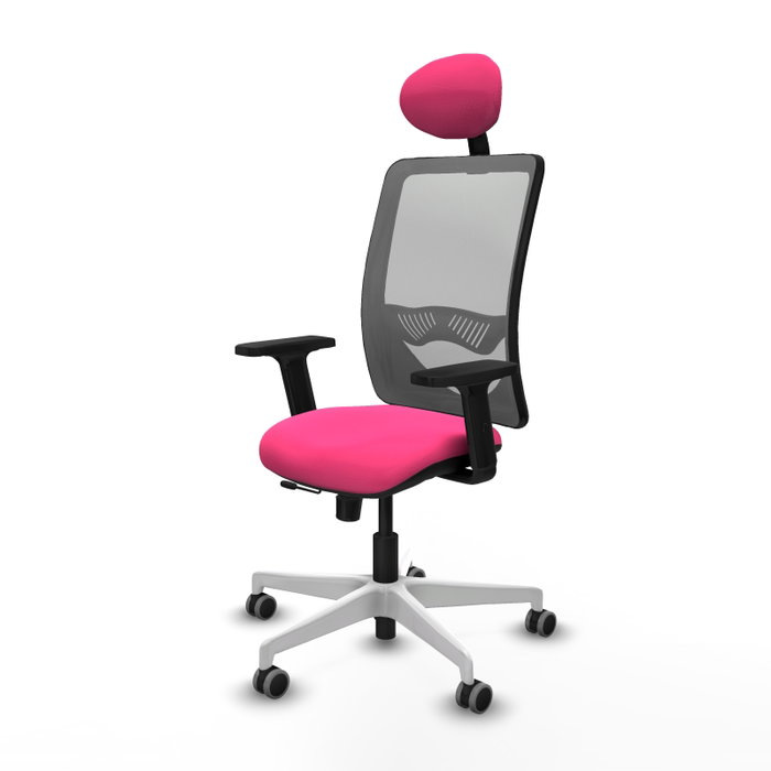 PIQUERAS Y CRESPO Silla de oficina Zulema Rosa y Gris PIQUERAS Y CRESPO Silla de oficina Zulema Rosa y Gris