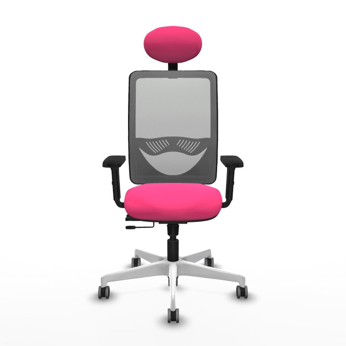 PIQUERAS Y CRESPO Silla de oficina Zulema Rosa y Gris PIQUERAS Y CRESPO Silla de oficina Zulema Rosa y Gris
