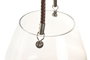 DKD Home Decor Portavelas de Cristal y Mimbre con Asa Natural