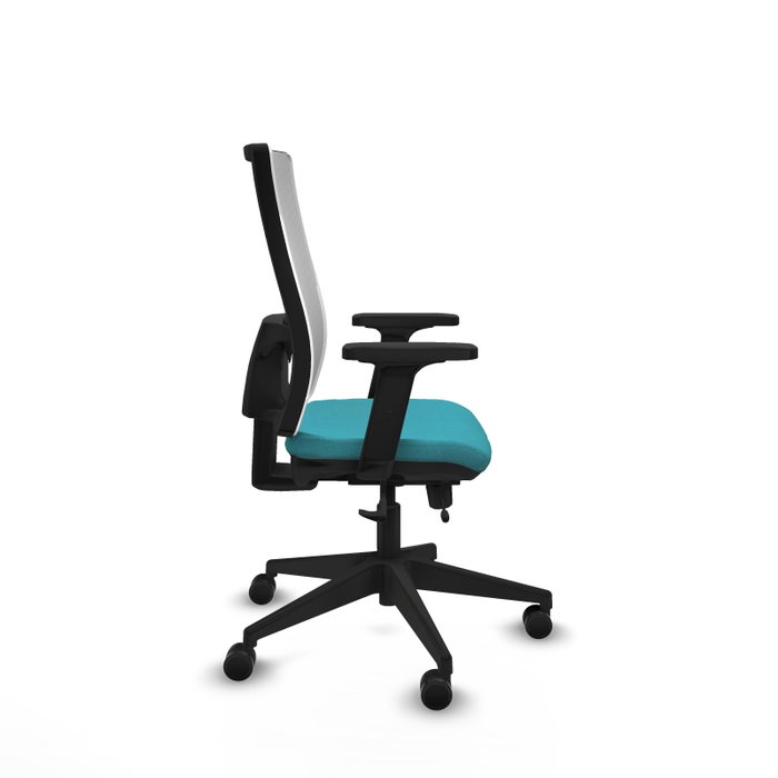 PIQUERAS Y CRESPO Silla de oficina Horna con mecanismo Sincro/Traslack, Turquesa y Blanco PIQUERAS Y CRESPO Silla de oficina Horna con mecanismo Sincro/Traslack, Turquesa y Blanco
