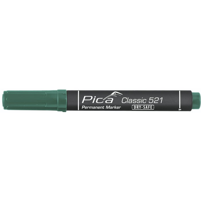 Pica Marcador permanente tipo pincel verde Pica Marcador permanente tipo pincel verde